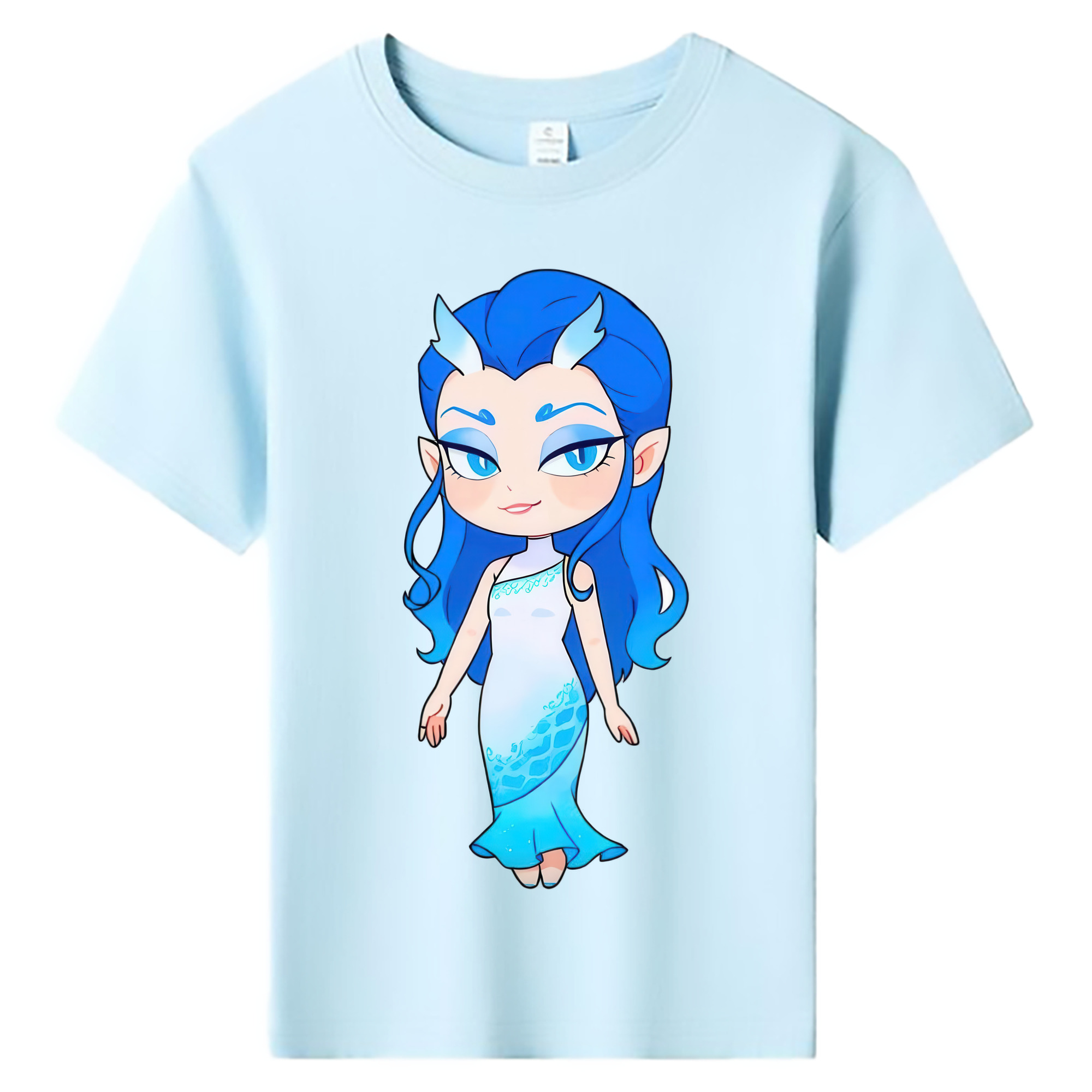 （画像用） Ne Zha 2 ナタ 魔童の大暴れ 綿100％キッズTシャツ（フロントプリント）
